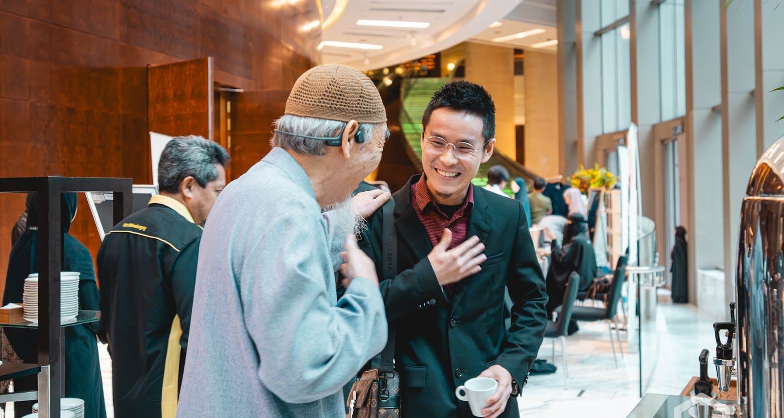 A cross-generational conversation between guests at NMCC 2025